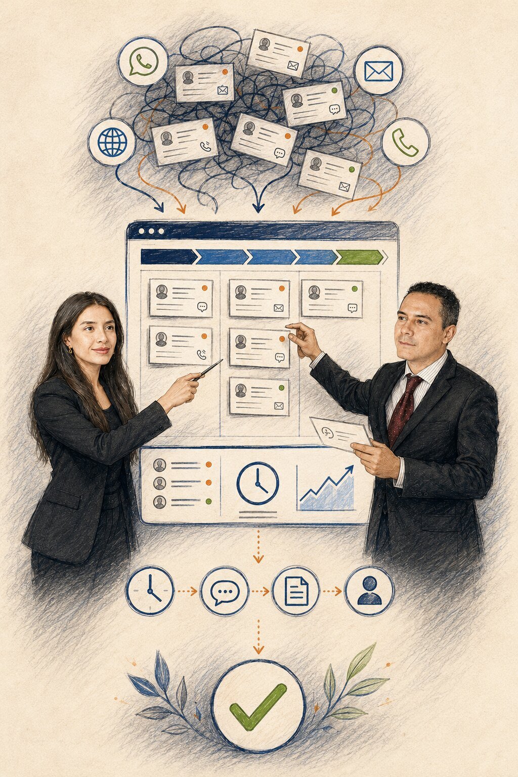 Organización de oportunidades comerciales mediante CRM
