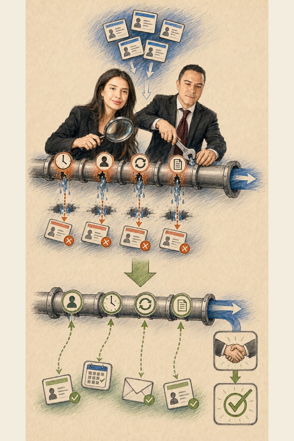 Seguimiento de leads y oportunidades comerciales