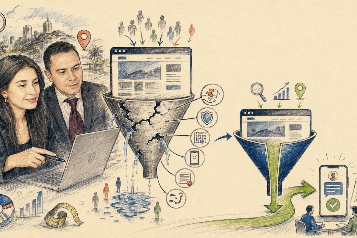 Artículo sobre fugas de conversión en una página web